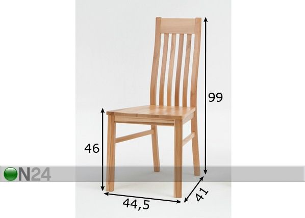 Tuolit GALA II, 2 kpl mitat