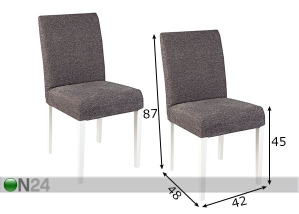 Tuolit HUPPU, 2 kpl mitat