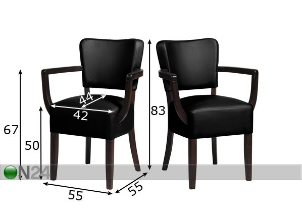 Tuolit JORDAN PLUS, 2 kpl mitat