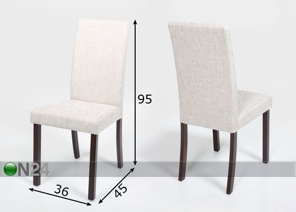 Tuolit KARISMA, 2 kpl mitat