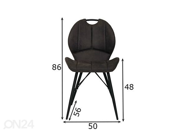 Tuolit Kate 4 kpl mitat