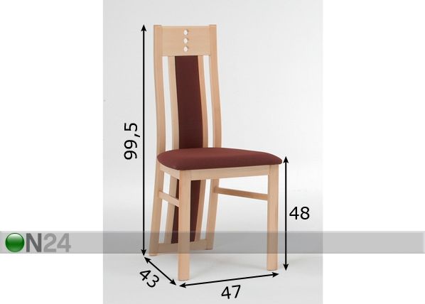 Tuolit KATY, 2 kpl mitat