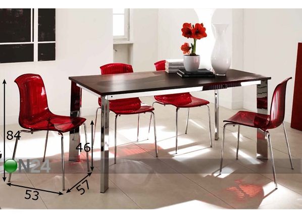 Tuolit MEMORY, 4 kpl mitat
