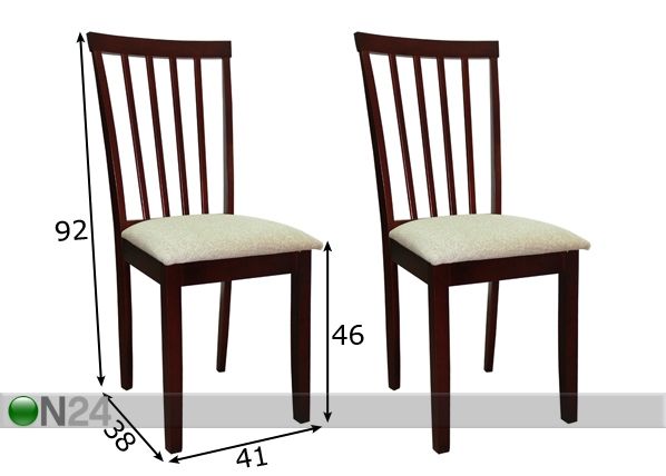 Tuolit Milano, 2 kpl mitat