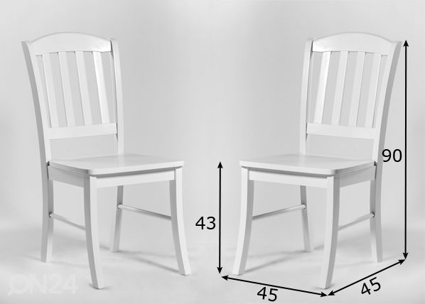 Tuolit Monaco, 2 kpl mitat