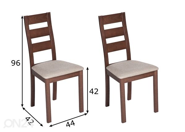 Tuolit PARMA, 2 kpl mitat