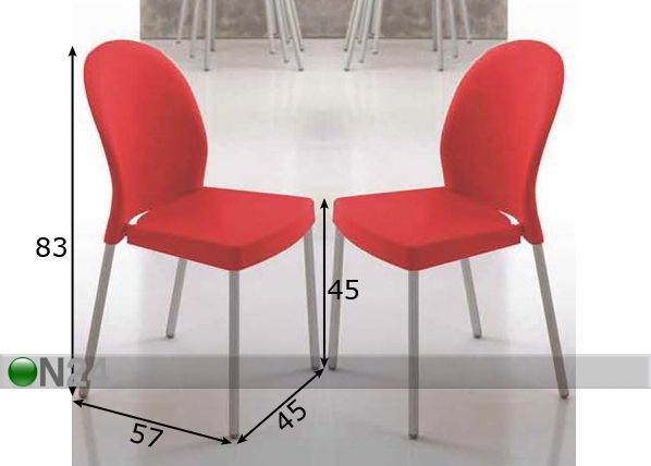 Tuolit SOLE, 4 kpl mitat