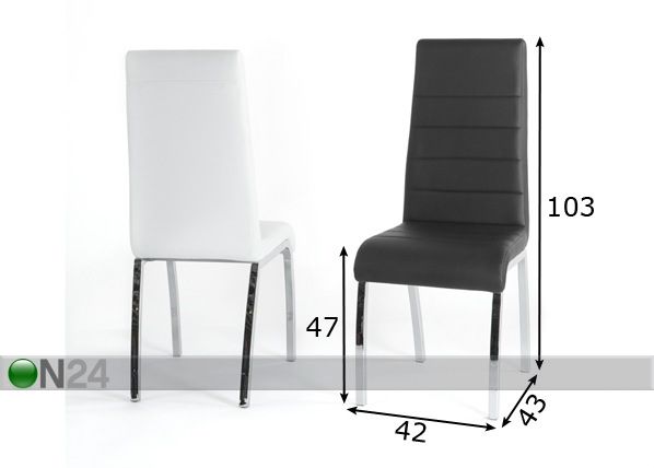 Tuolit VICKY, 4 kpl mitat