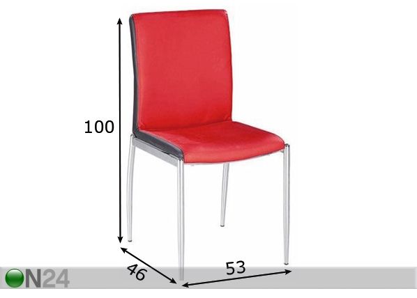 Tuolit ZUME, 4 kpl mitat