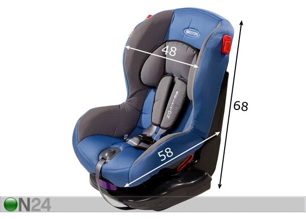 Turvaistuin BRITTON SAFE WAY 9-25 kg mitat