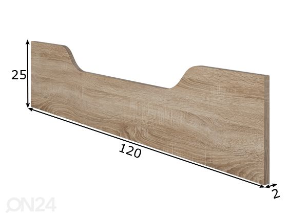 Turvalaita sänkysarjaan Intimi mitat