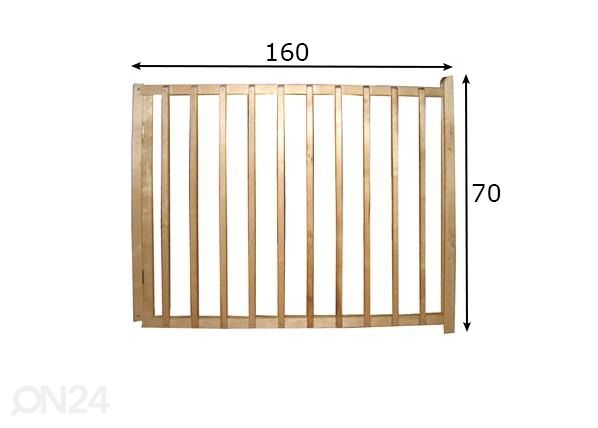 Turvaportti 160 cm mitat
