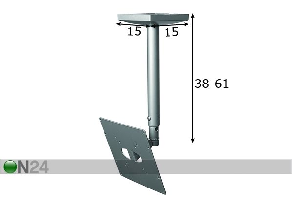 TV -kattokiinnitys 32" asti mitat