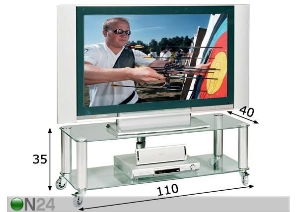 TV-pöytä KAYMAN 110 cm mitat