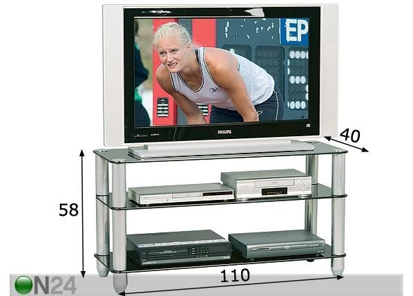 TV-pöytä KAYMAN 110 cm mitat