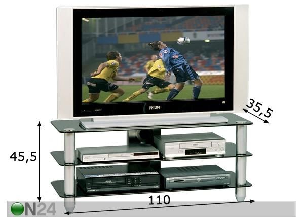 TV-pöytä KAYMAN 110x35,5 cm mitat