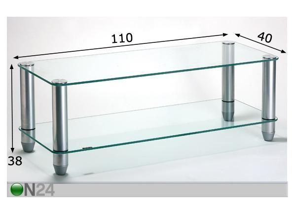 TV-pöytä KAYMAN 110x40 cm mitat