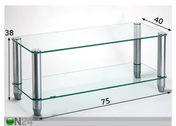 TV-pöytä KAYMAN 75x40 cm mitat