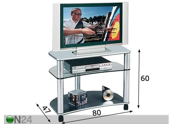 TV-pöytä KAYMAN 80 cm mitat