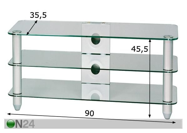 TV-pöytä KAYMAN 90x35,5 cm mitat