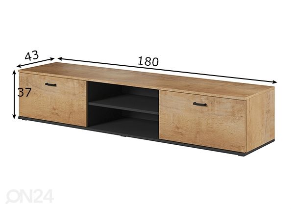 TV-taao 180 cm mitat