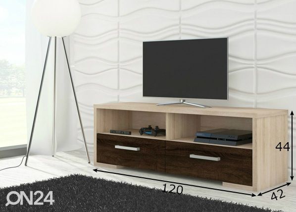 TV-taso 120 cm mitat