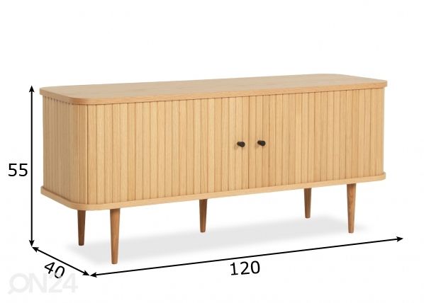 TV-taso 120 cm mitat