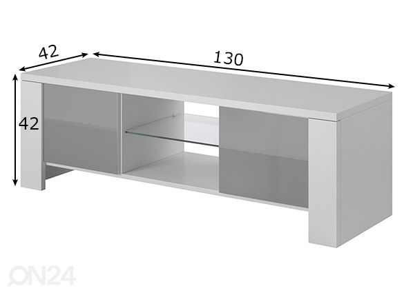 TV-taso 130 cm mitat