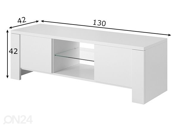 TV-taso 130 cm mitat