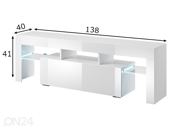 TV-taso 138 cm mitat
