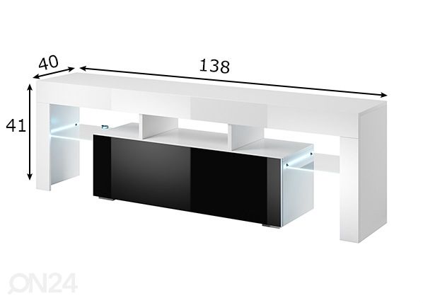 TV-taso 138 cm mitat