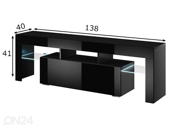 TV-taso 138 cm mitat