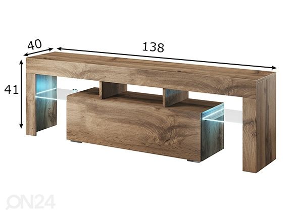 TV-taso 138 cm mitat