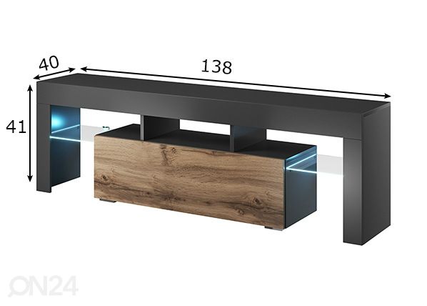 TV-taso 138 cm mitat