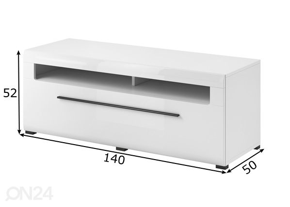 TV-taso 140 cm mitat