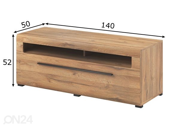 TV-taso 140 cm mitat