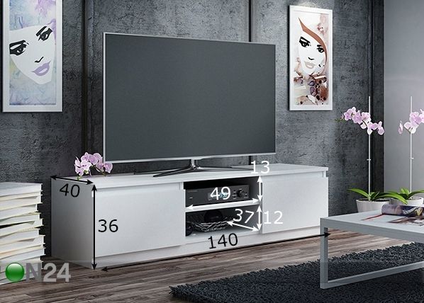 TV-taso 140 cm mitat