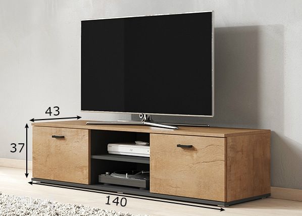 TV-taso 140 cm mitat