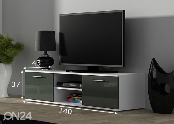 Tv-taso 140 cm mitat