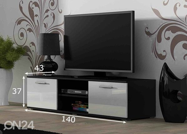 Tv-taso 140 cm mitat