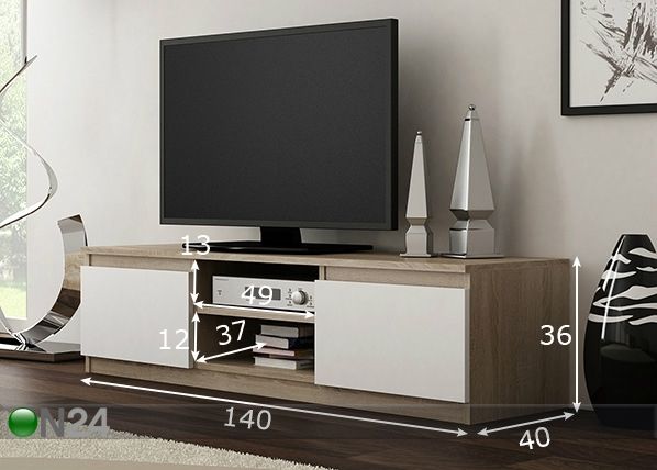 TV-taso 140 cm mitat
