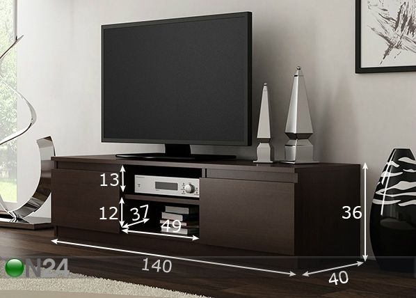 TV-taso 140 cm mitat