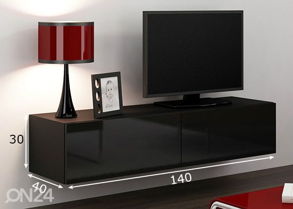 TV-taso 140 cm mitat