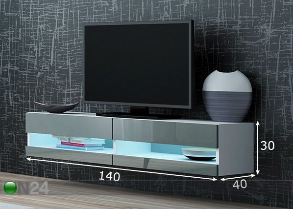 TV-taso 140 cm mitat