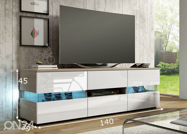 TV-taso 140 cm mitat