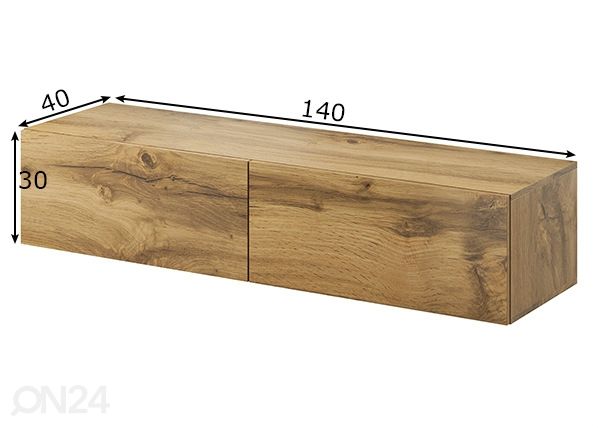 TV-taso 140 cm mitat