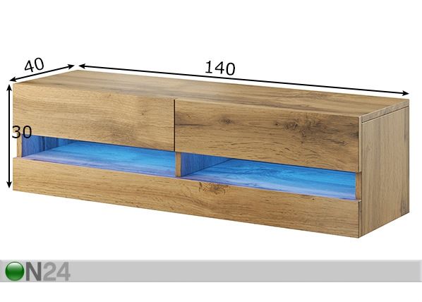 TV-taso 140 cm mitat