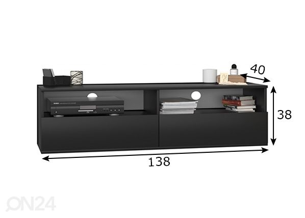 TV-taso 140 cm mitat