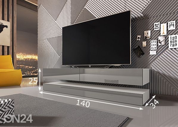 TV-taso 140 cm mitat