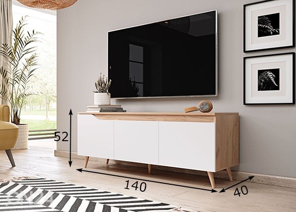 TV-taso 140 cm mitat